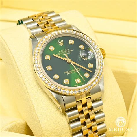 montre rolex femme fond vert|montre rolex vertes.